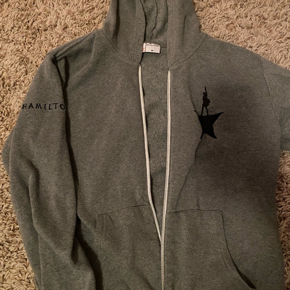 Hamilton Grey sweatshirt from the Hamilton tour